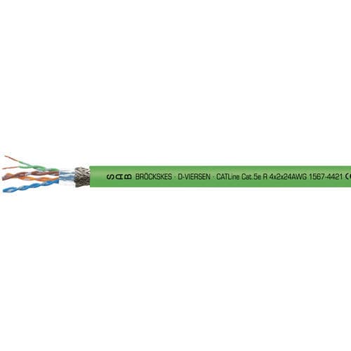 Cavo elettrico CAT 5e - 1567 series - SAB BROECKSKES GMBH & Co. KG - di dati / Ethernet / isolato