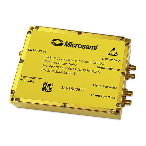 Oscillatore elettronico - GPS-3xx0 - Microsemi - orologio da muro / in miniatura / per avionica