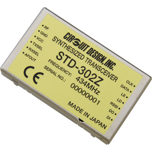Modulo ricetrasmettitore radio - STD-302Z - Circuit Design, Inc. - FSK / banda ISM / per ambiente difficile