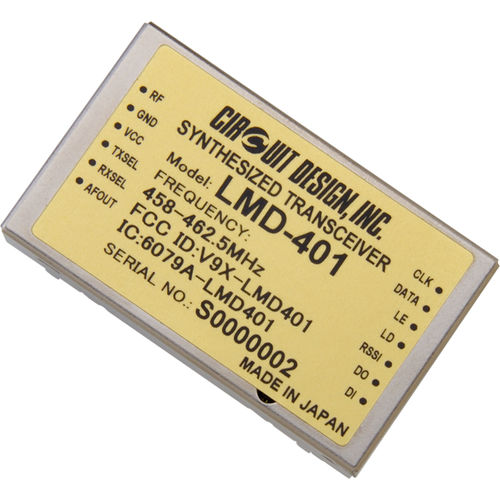 Modulo ricetrasmettitore RF - LMD-401 - Circuit Design, Inc. - FSK / per telecomando / di telemetria