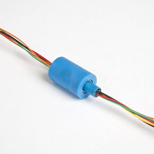 Collettore rotante elettrico - SC020 - SERVOTECHNICS - a capsula / ad albero cavo / con contatti in oro