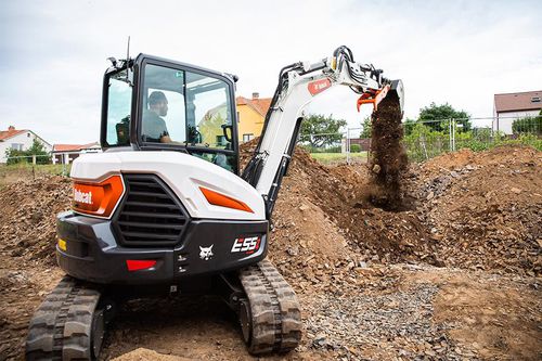 Miniescavatore - E55z R2 series - BOBCAT - cingolato / diesel / per cantiere di costruzione