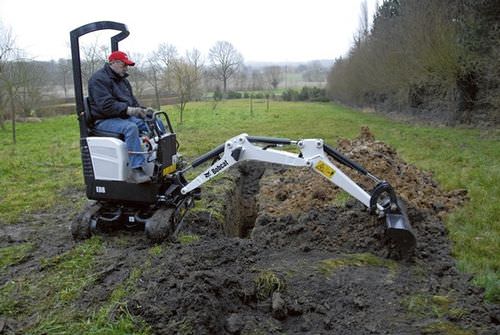 Microescavatore - E08 - BOBCAT - cingolato / Tier 4 finale / per cantiere di costruzione