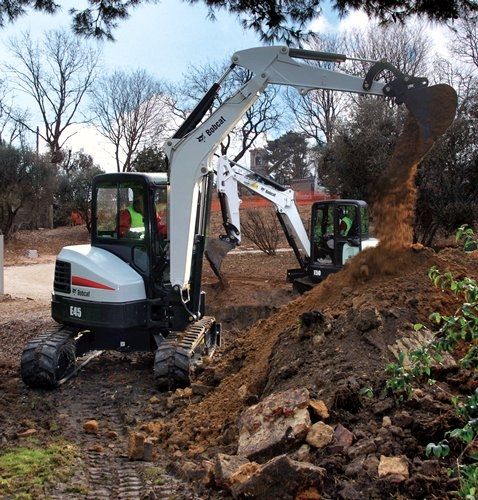Miniescavatore - E45 - BOBCAT - cingolato / Tier 4 intermedia / per cantiere di costruzione