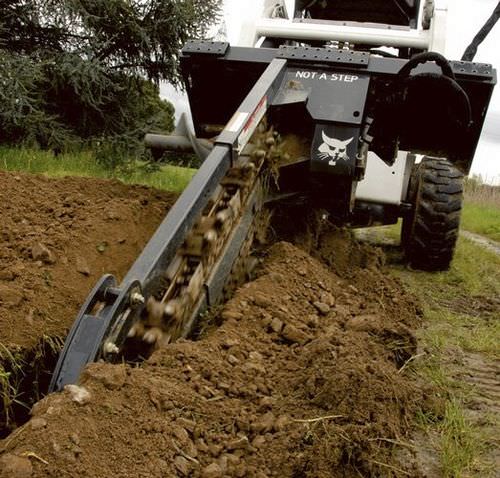 Trencher a catena - BOBCAT - gommato / per minipala