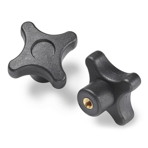 Manopola filettata - F186  - Boteco - a stella / in poliammide / di ottone