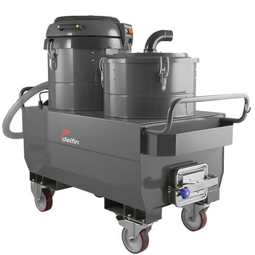 Aspiratore industriale - TC220 MPI - Delfin Vacuums - per olio e trucioli / monofase / mobile