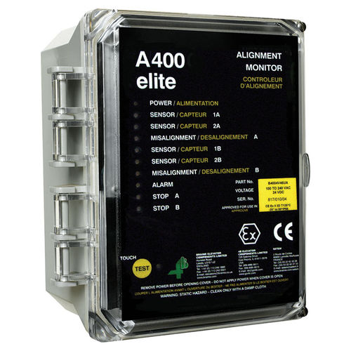 Sistema di monitoraggio di allineamento - A400 Elite - 4B Braime Components - per elevatori a tazze / per cinghia / per ascensore
