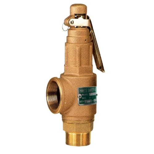 Valvola di sicurezza per condotto - HSM21 - Elite Line Industrial Corp. - in ottone / in bronzo / PTFE