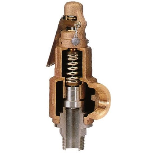 Valvola di sicurezza per condotto - HSR24 - Elite Line Industrial Corp. - in acciaio inossidabile / in bronzo / PTFE