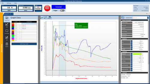 Software di visualizzazione - Force Recorder Next Series - IMADA - di supervisione / di misura / di analisi