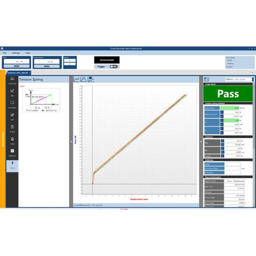 Modulo software per la compressione di molle - IMADA - di calcolo / per test / misura di forza