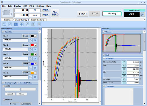 Software di raccolta dati - Force Recorder Professional Software - IMADA - misura di forza / in tempo reale / Windows