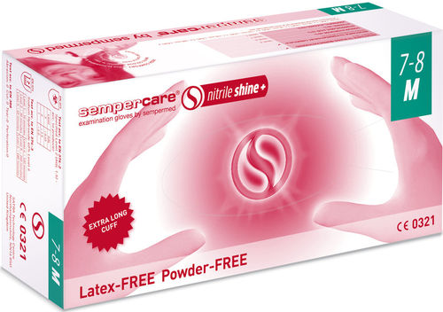 Guanti per camera bianca - Sempercare® nitrile shine+ - Sempermed - di protezione chimica / in gomma nitrile / in nitrile