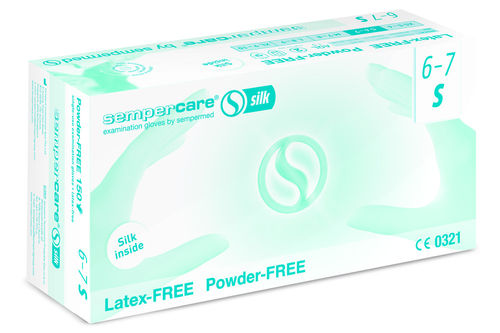 Guanti da laboratorio - Sempercare® silk - Sempermed - di protezione chimica / in gomma nitrile / in lattice
