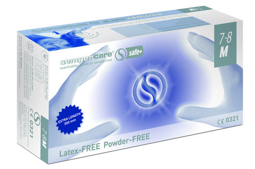Guanti da laboratorio - Sempercare® safe+ - Sempermed - di protezione chimica / in gomma nitrile / in lattice