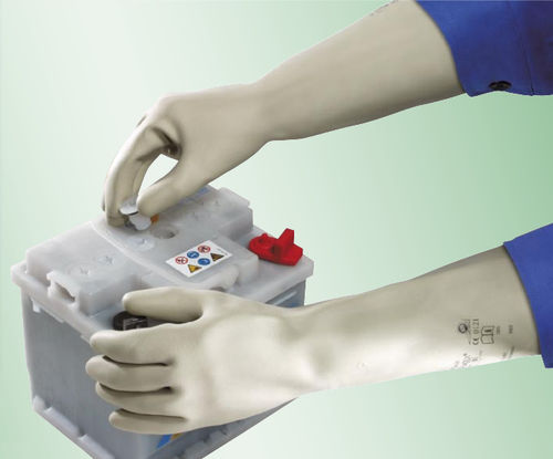 Guanti da laboratorio - Combi-Latex 403 - Kächele Cama Latex - per cantiere di costruzione / per l'industria chimica / di protezione chimica