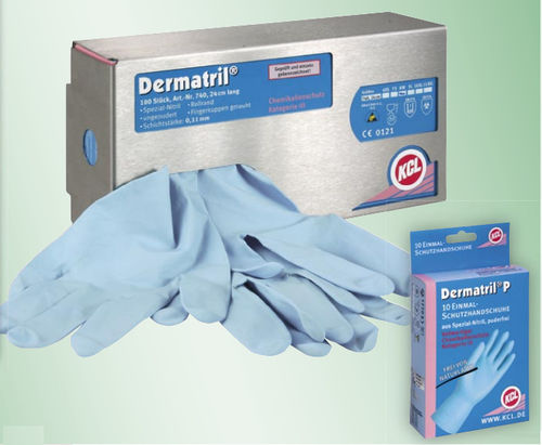 Guanti da laboratorio - Dermatril® L 741 - Kächele Cama Latex - per l'industria agroalimentare / per l'industria farmaceutica / per l'industria chimica