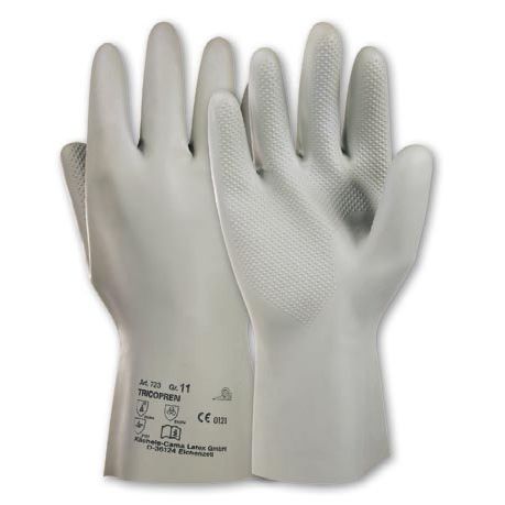 Guanti da lavoro - Tricopren® 723 - Kächele Cama Latex - per l'industria chimica / di protezione chimica / in cotone