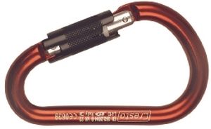 Moschettone con blocco - Cresto 9684 - Cresto Safety - in alluminio / asimmetrico