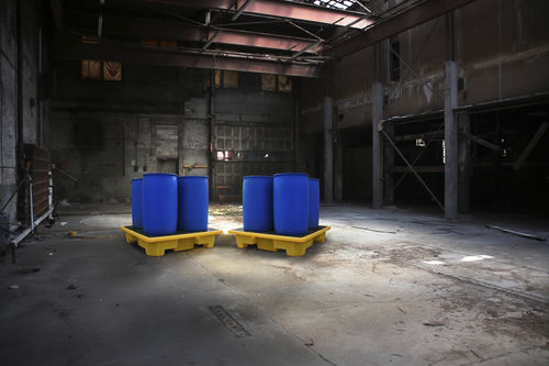 Vasca di ritenzione per contenitore IBC - SJ-110 Series - Jonesco - 4 fusti / in plastica