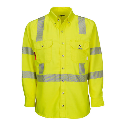 Camicia da lavoro - ISH65DH29RT - Lakeland Industries - alta visibilità / contro gli archi elettrici / ignifuga