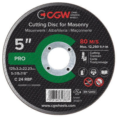 Disco da taglio per alluminio - C 24 RBF series - Camel Grinding Wheels - per calcestruzzo / per marmo / in acciaio
