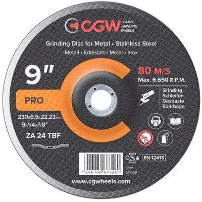 Disco abrasivo al ossido di alluminio - Camel Grinding Wheels - per rettifica / per acciaio inossidabile / per materiali ferrosi