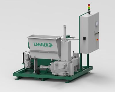 Bricchettatrice di trucioli metallici - LB series - Lanner Anlagenbau - per fanghi di molatura / automatica