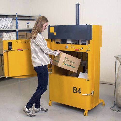 Pressa imballatrice per cartone - B4 - Bramidan Balers - per plastica / verticale / a carico dall'alto