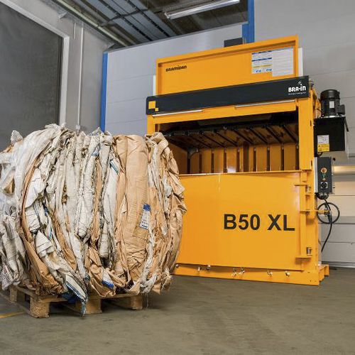 Pressa imballatrice per cartone - B50 XL SD - Bramidan Balers - per carta / per rifiuti / verticale