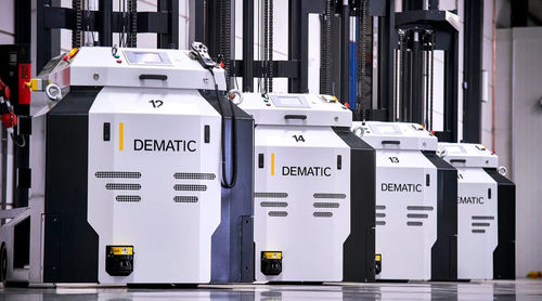 Carrello elevatore controbilanciato - DEMATIC - elettrico / a guida automatica / di carico