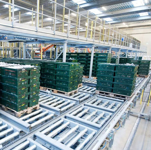 Trasportatore per pallet - DEMATIC - a rulli / a catena / orizzontale