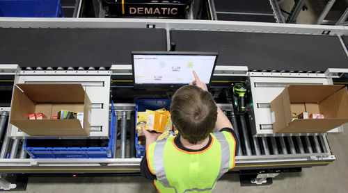 Macchina per preparazione ordine multipli - DEMATIC - pick-by-voice / putwall / automatica