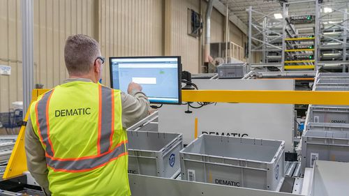 Macchina per preparazione ordine in linea - DEMATIC - per il settore intralogistico / automatica