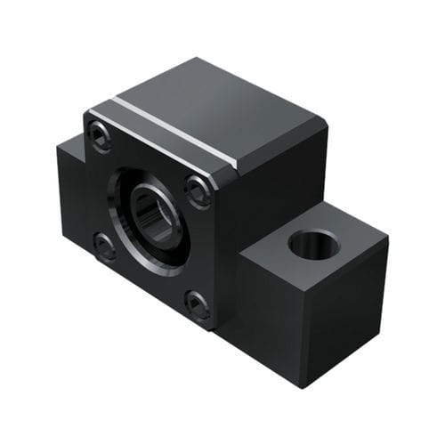 Supporto per cuscinetto cilindrico - FKT series - THK - fisso / con cuscinetto a sfera a contatto obliquo / lubrificato