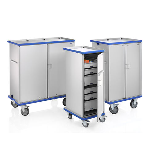 Armadio di stoccaggio e di distribuzione - E 273 series - Gmöhling Transportgeräte GmbH - con rotelle / a porte battenti / con 2 sportelli