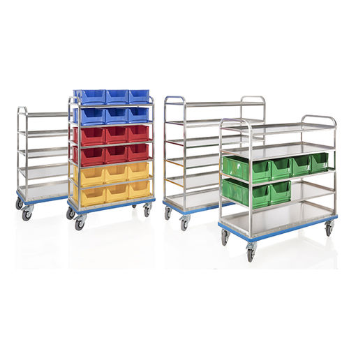 Carrello da officina - G®-ORG E 2801 - Gmöhling Transportgeräte GmbH - in alluminio / a ripiani / multiuso