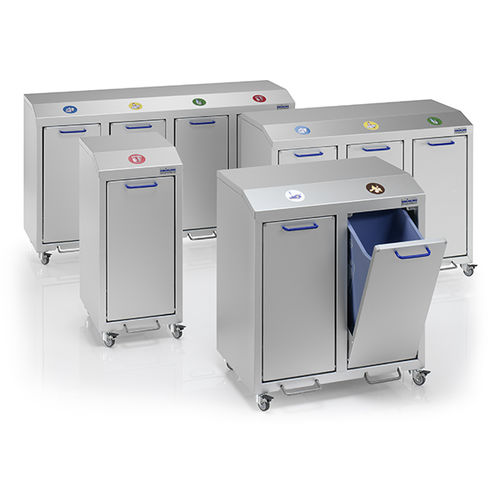 Contenitore per rifiuti in alluminio - G®-COLLECT X 2001 series - Gmöhling Transportgeräte GmbH - per rifiuti urbani / per rifiuti domestici / per carta