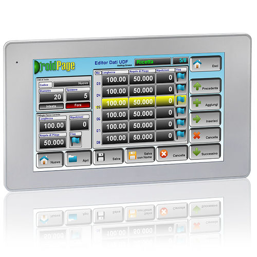 Interfaccia uomo-macchina con touch screen - HMIS12 - Sipro srl - ad incastro / 1280 x 800 / Android 7.1