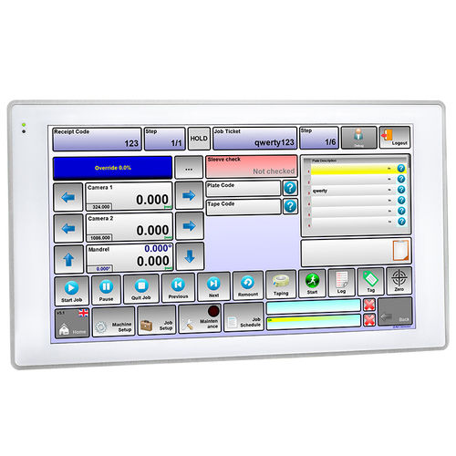 Interfaccia uomo-macchina con touch screen - HMIS15 - Sipro srl - ad incastro / 1360 x 768 / Android 7.1