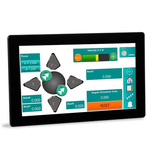 Monitor per interfaccia HMI - MTFT15-W - Sipro srl - TFT-LCD / con touch screen capacitativo / industriale
