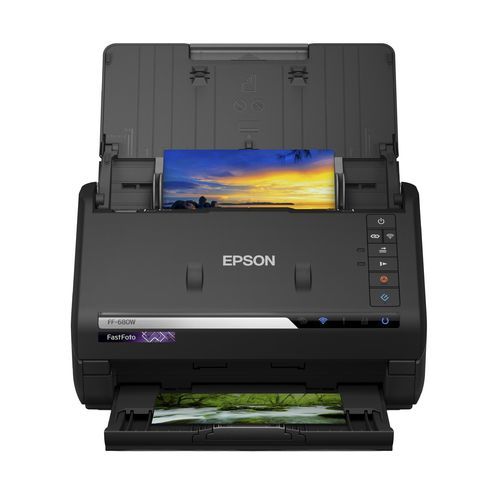 Scanner digitale per documenti ad alta velocità - FastFoto FF-680W - EPSON Europe - a colori / senza fili / fissa