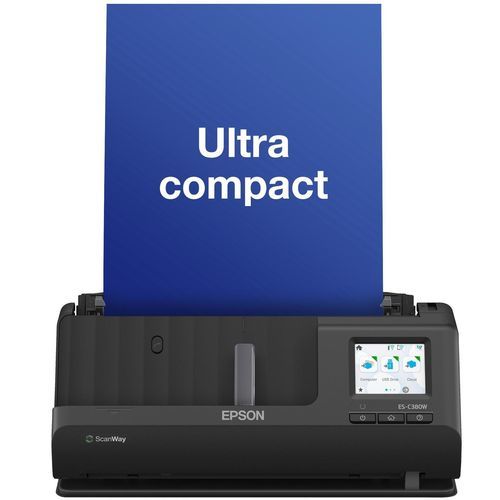Scanner digitale per documenti tattile - ES-C380W - EPSON Europe - a colori / senza fili / compatta