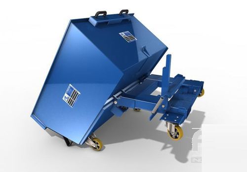 Benna ribaltabile per rifiuti - AL Industrie - per carrello / con ruote