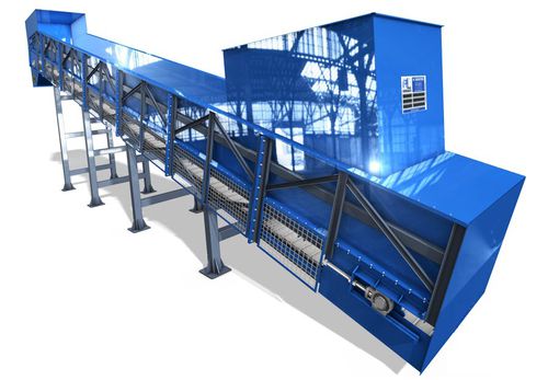 Trasportatore a nastro - T200 - AL Industrie - orizzontale / inclinato / da trasporto