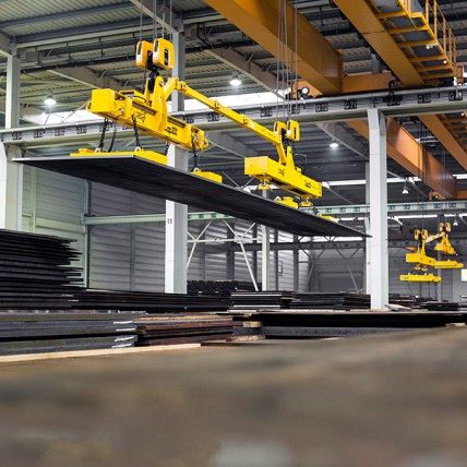 Elettromagnete di sollevamento a commutazione elettrica - WOKO - per lamiere in acciaio / rettangolare