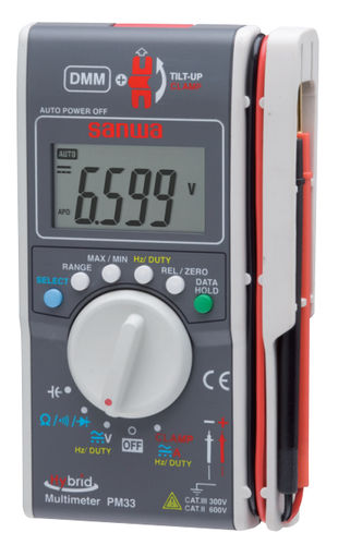 Multimetro digitale - PM33a - Sanwa Electric Instrument - tascabile / portatile / 600 V
