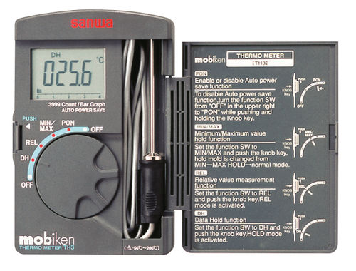 Termometro con sonda - TH3 - Sanwa Electric Instrument - digitale / portatile / industriale