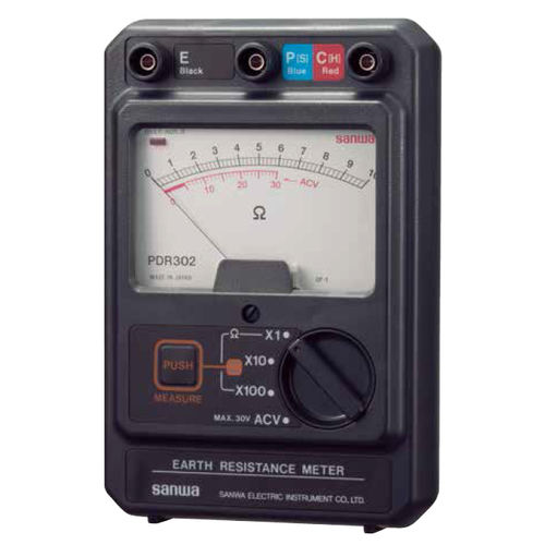 Tester di resistenza di terra - PDR302 - Sanwa Electric Instrument - di massa / di rilevatore / analogico